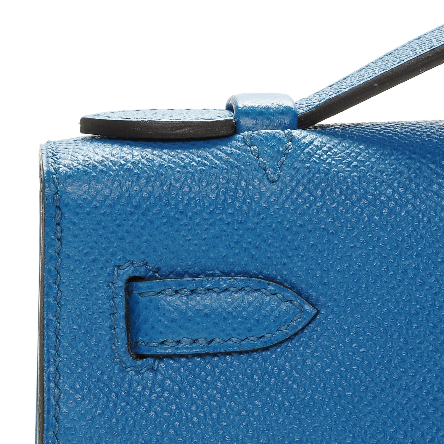 Hermes Epsom Kelly Pochette Clutch Bleu Izmir 6 of 19
