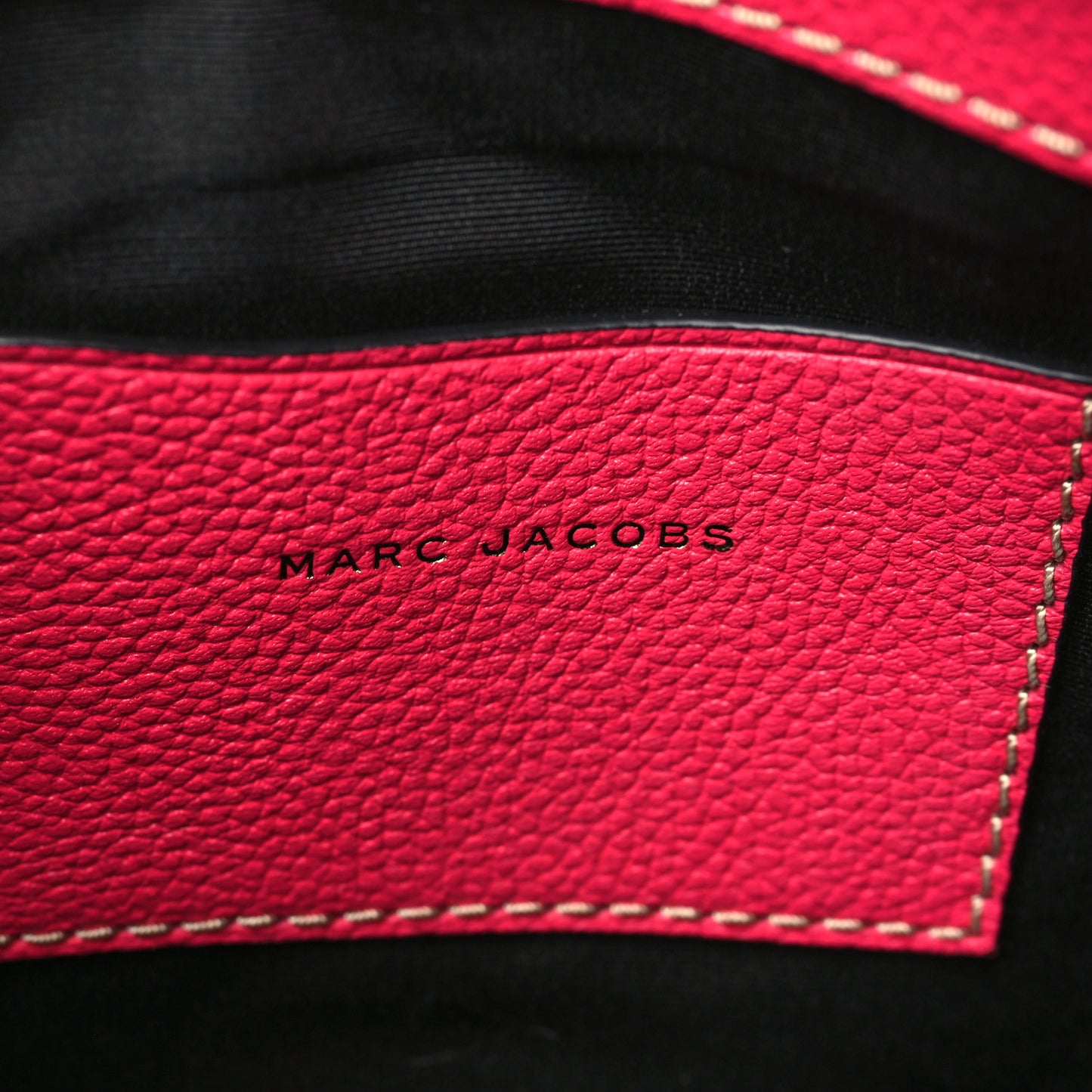 Grained Calfskin Medium Grind T Pocket Tote Fuchsia