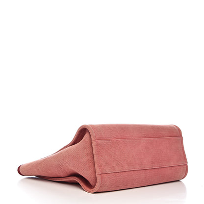 Chanel Canvas Small Deauville Tote Red 4 of 12