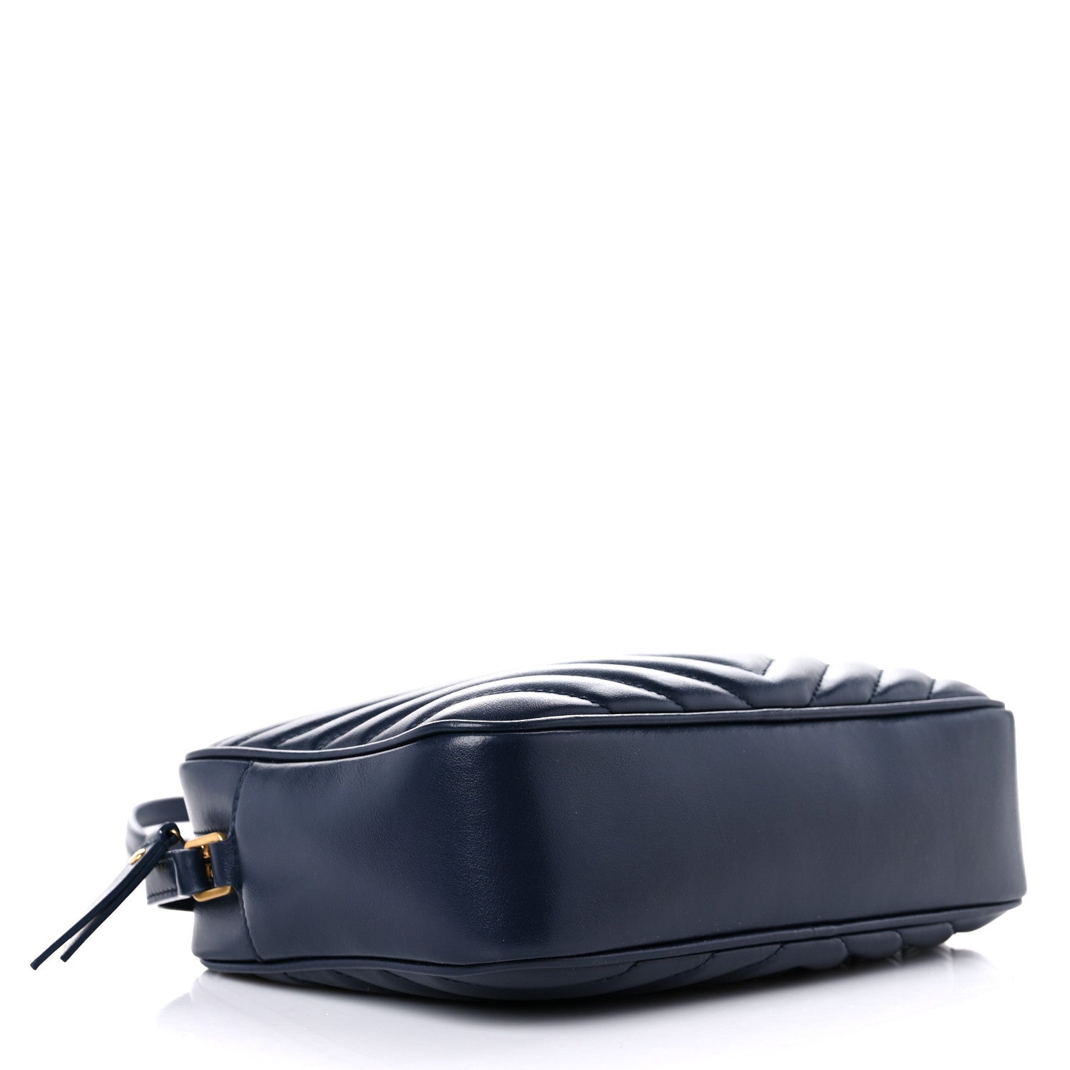 Saint Laurent Calfskin Matelasse Monogram Lou Camera Bag Navy 4 of 11