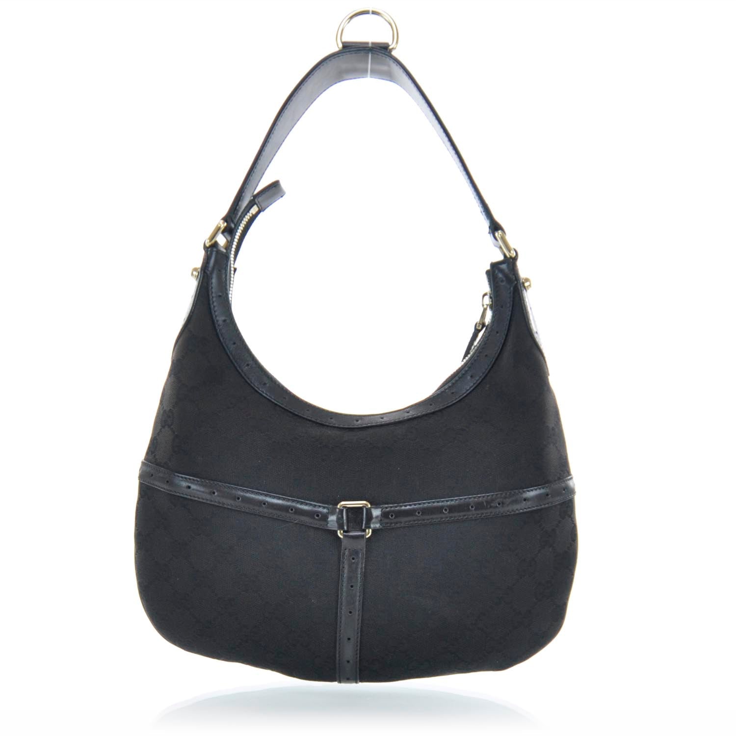 Gucci Monogram Reins Hobo Black 4 of 9