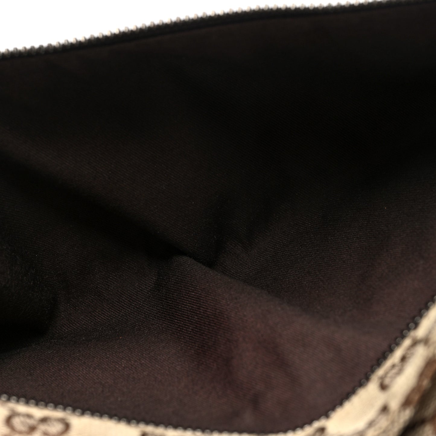 GG Monogram Double Pocket Belt Bag Dark Brown