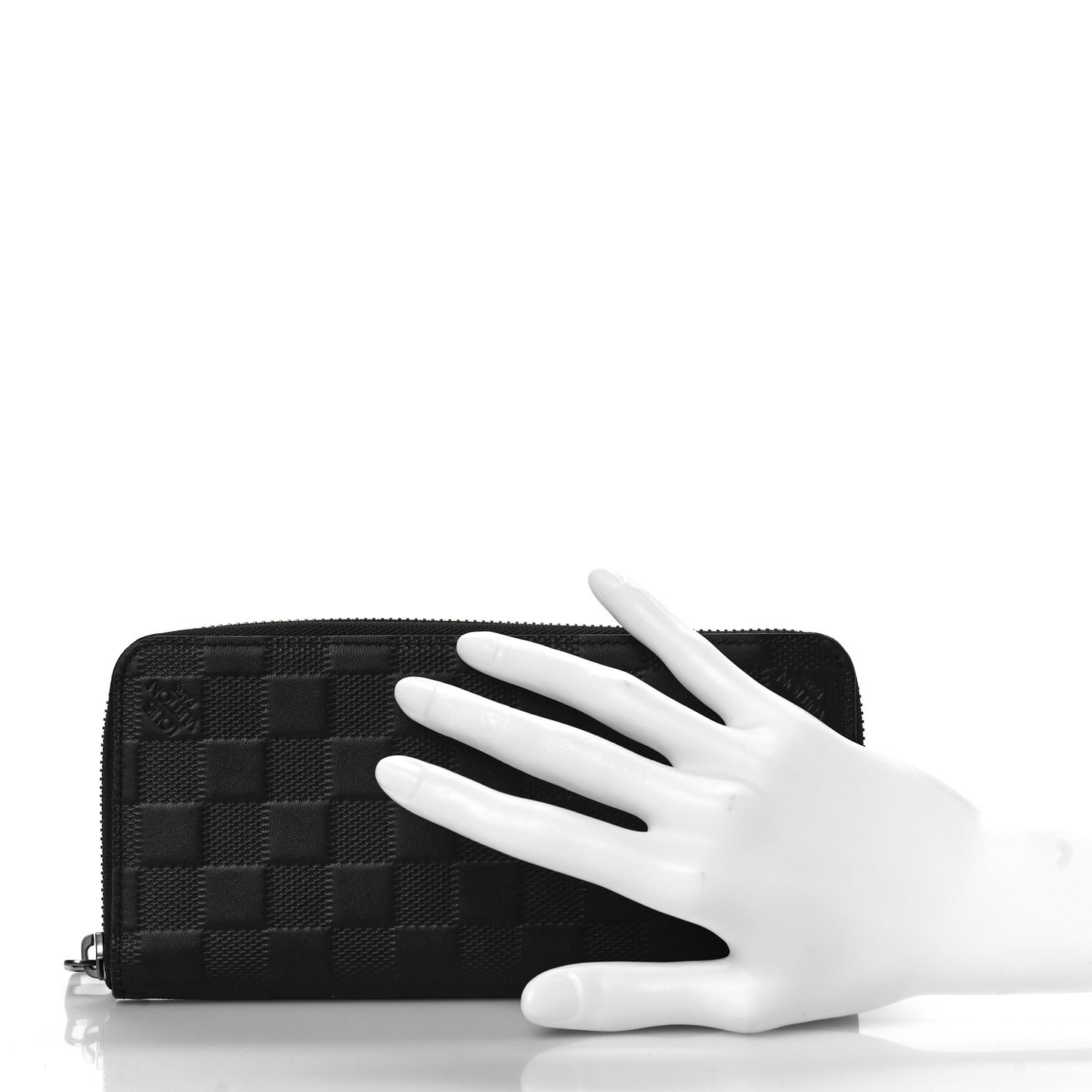 Damier Infini Zippy Vertical Wallet Granit