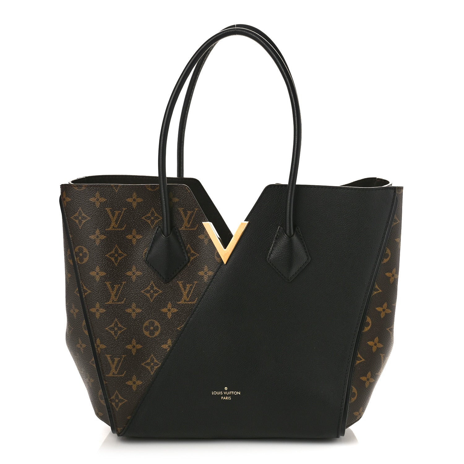 Louis Vuitton Calfskin Monogram Kimono Tote Black 1 of 8