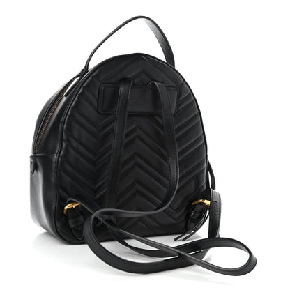Gucci Calfskin Matelasse GG Marmont Backpack Black 3 of 12