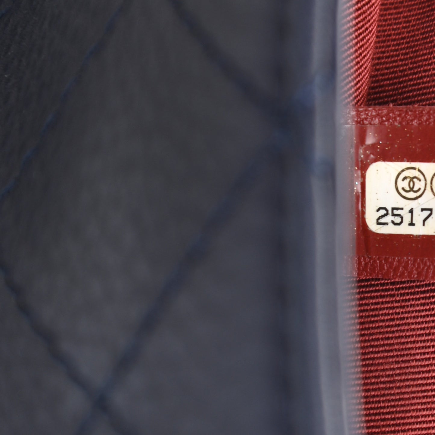Grained Calfskin Archi Chic Flap Navy