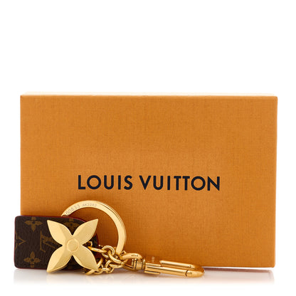 Louis Vuitton Monogram LV For You And Me Bag Charm Key Holder Gold 5 of 5