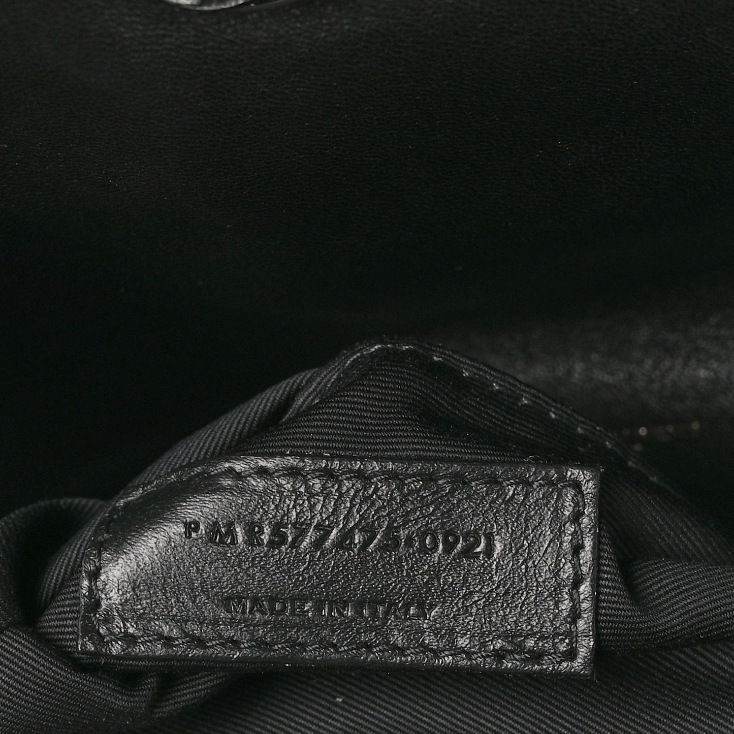 Lambskin Quilted Monogram Monochrome Medium Loulou Puffer Chain Satchel Black