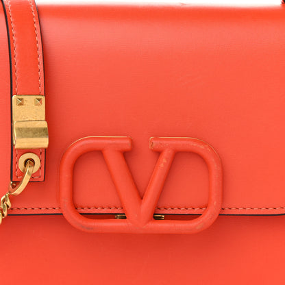 Valentino Garavani Smooth Calfskin Small VSling Shoulder Bag Orange 11 of 11