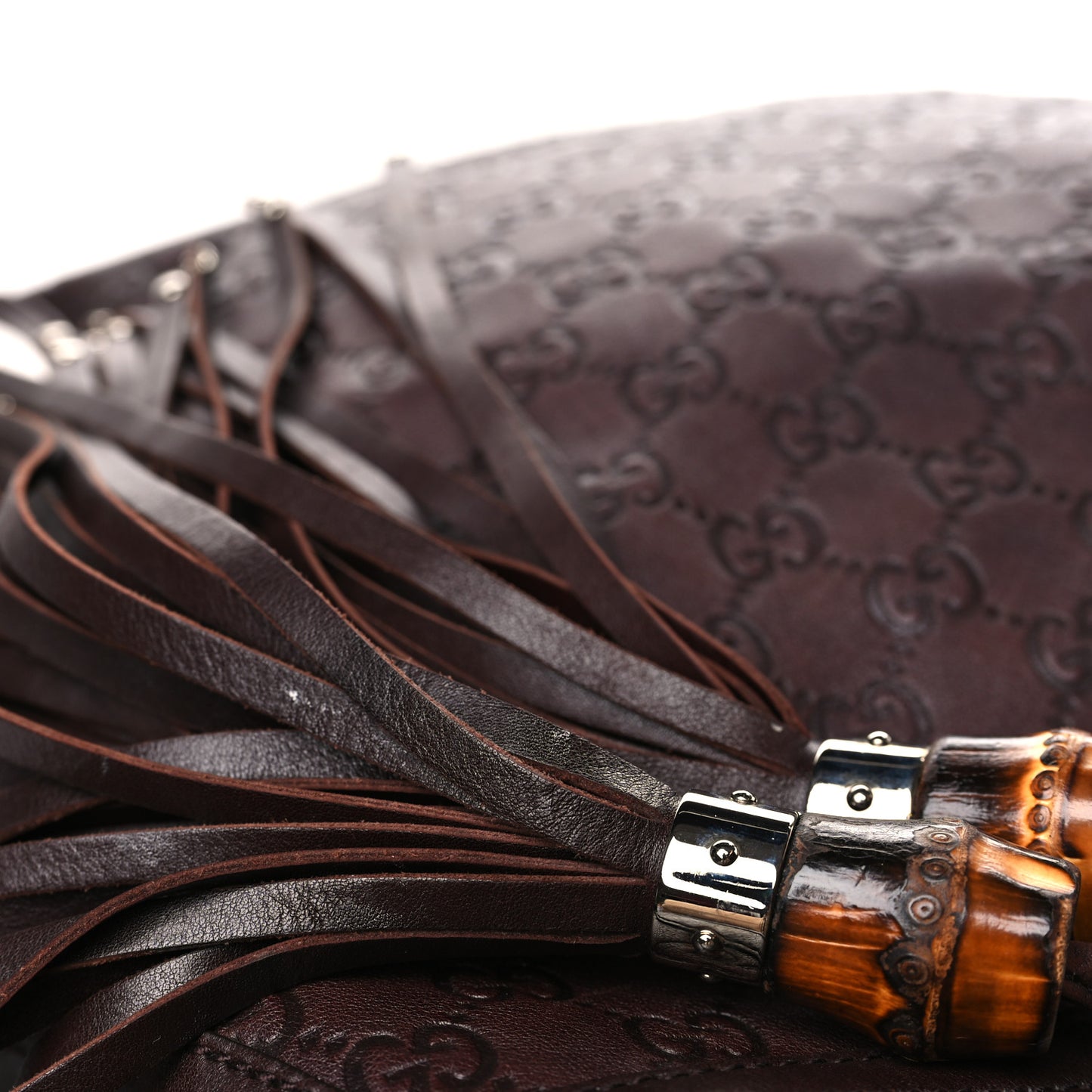 Guccissima Medium Indy Top Handle Hobo Black