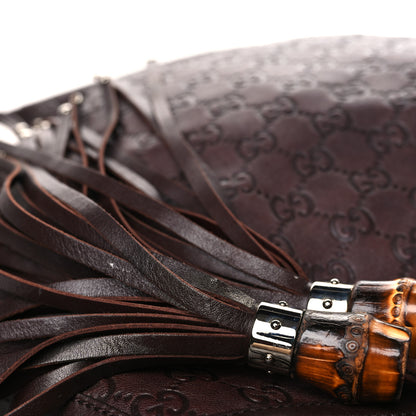 Gucci Guccissima Medium Indy Top Handle Hobo Black 12 of 12