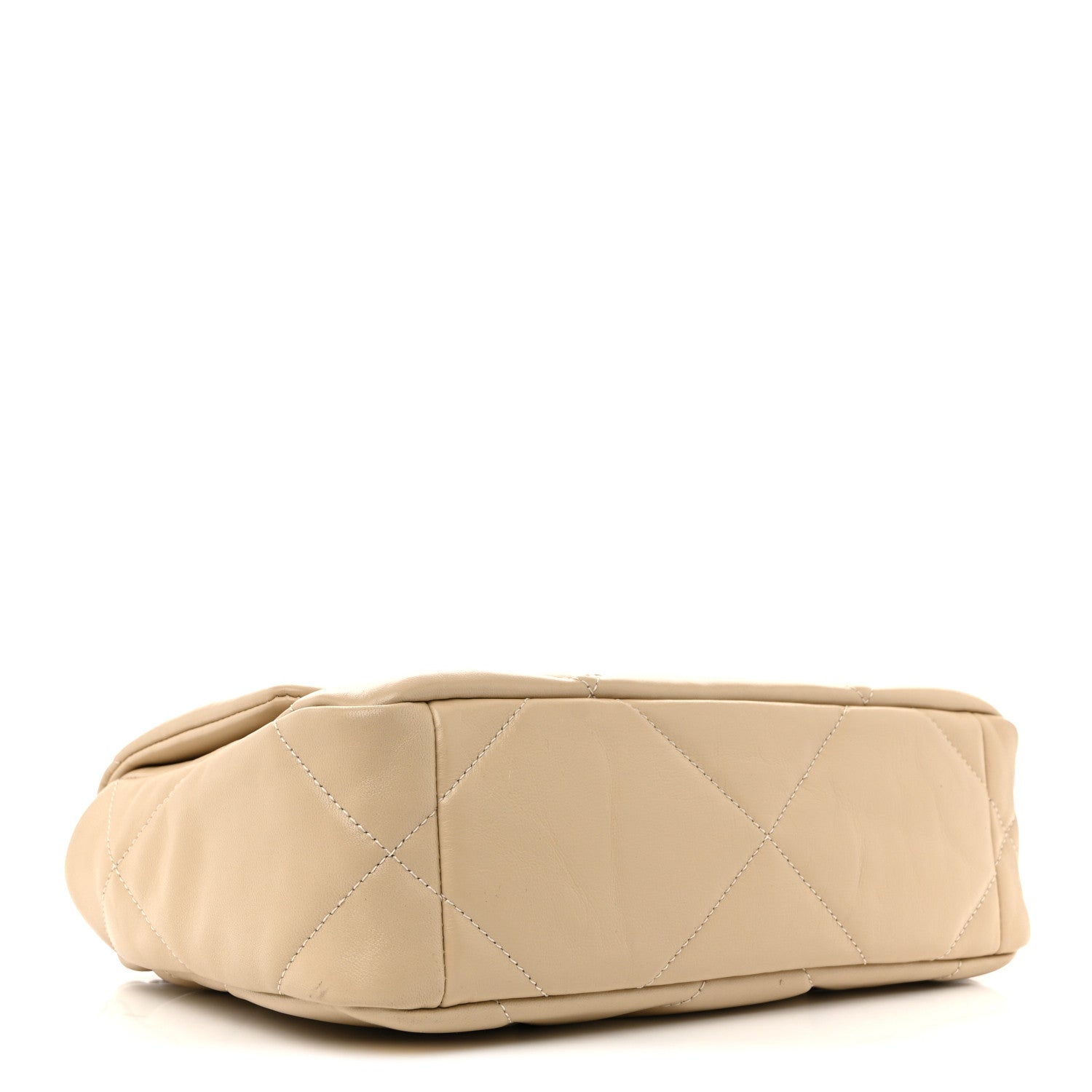 Chanel Lambskin Quilted Medium Chanel 19 Flap Beige 4 of 10