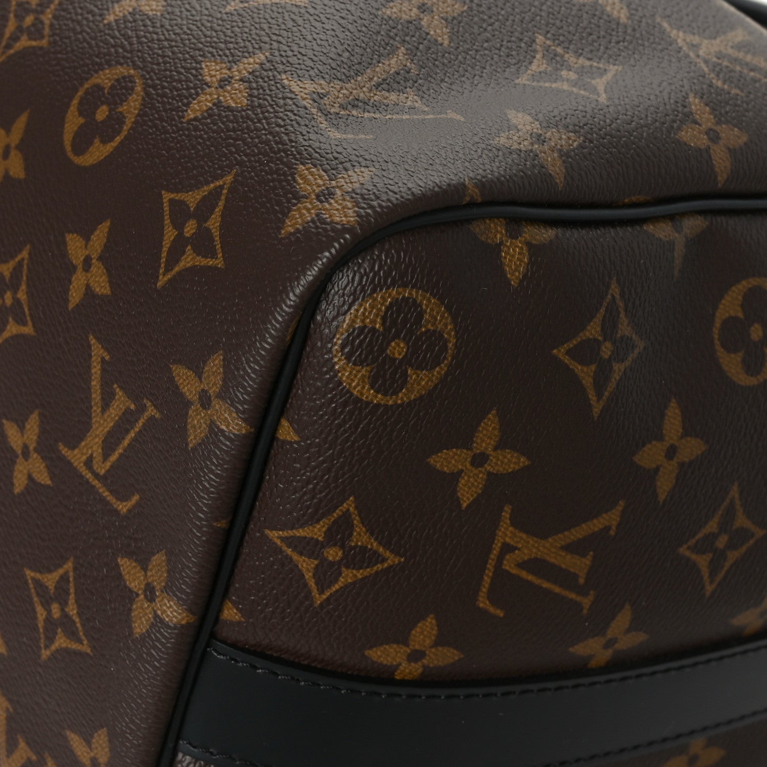 Louis Vuitton Monogram Macassar Keepall Bandouliere 45 8 of 10