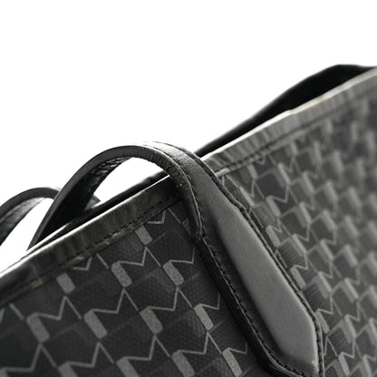 Moynat Calfskin Canvas 1920 M Monogram MM Tote  Black 13 of 15