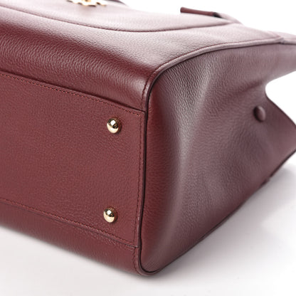 Chanel Grained Calfskin Small Neo Executive Shopper Tote Burgundy 10 of 10