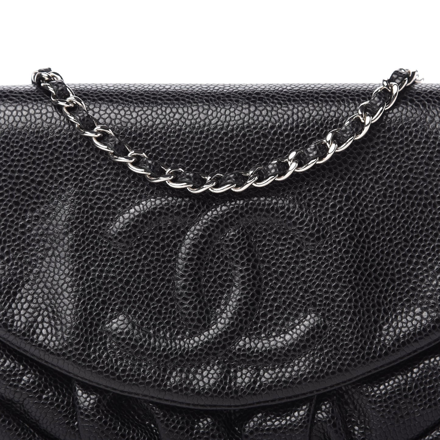 Caviar Half Moon Wallet On Chain WOC Black