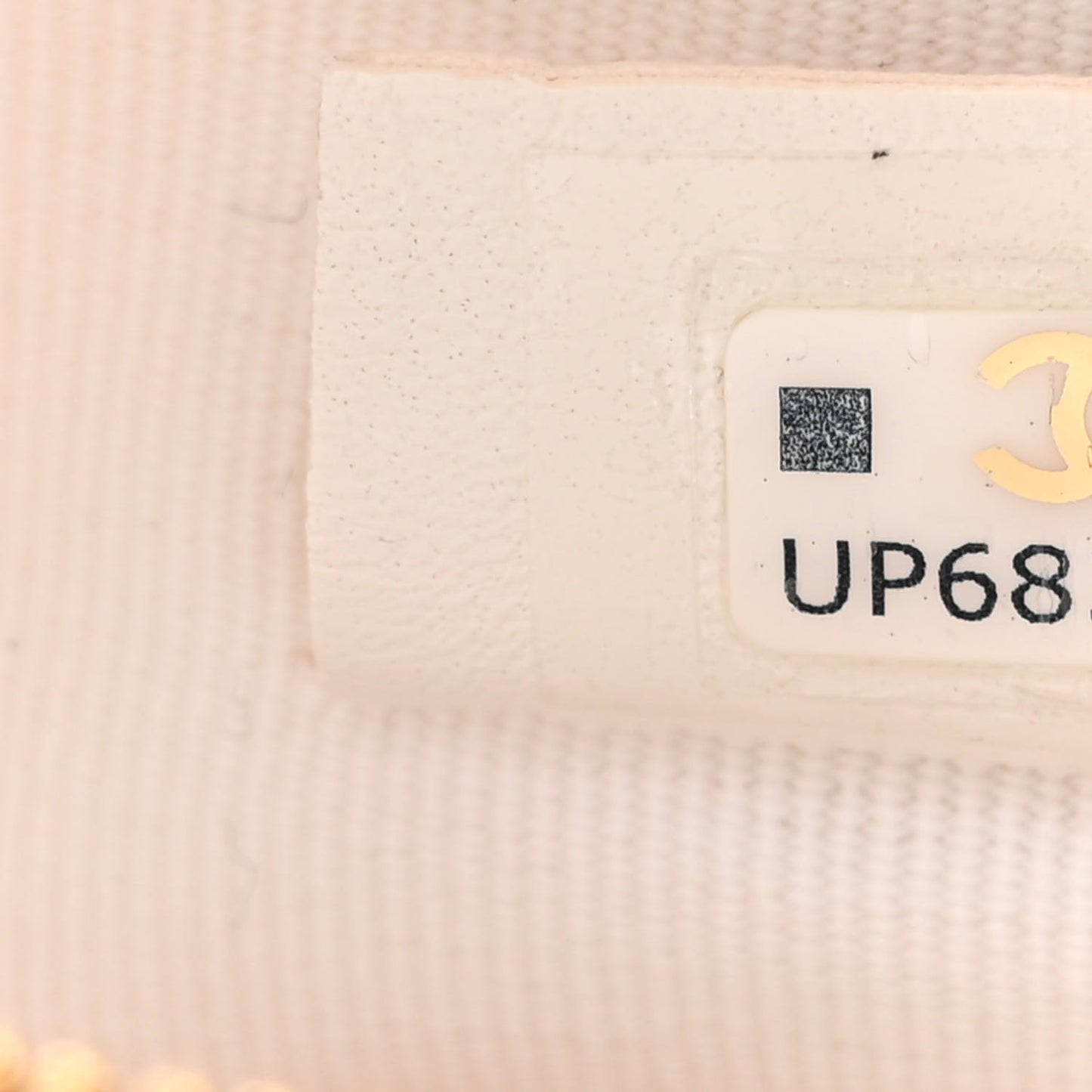 Canvas Calfskin Tennis Racket Mini Bag White Black