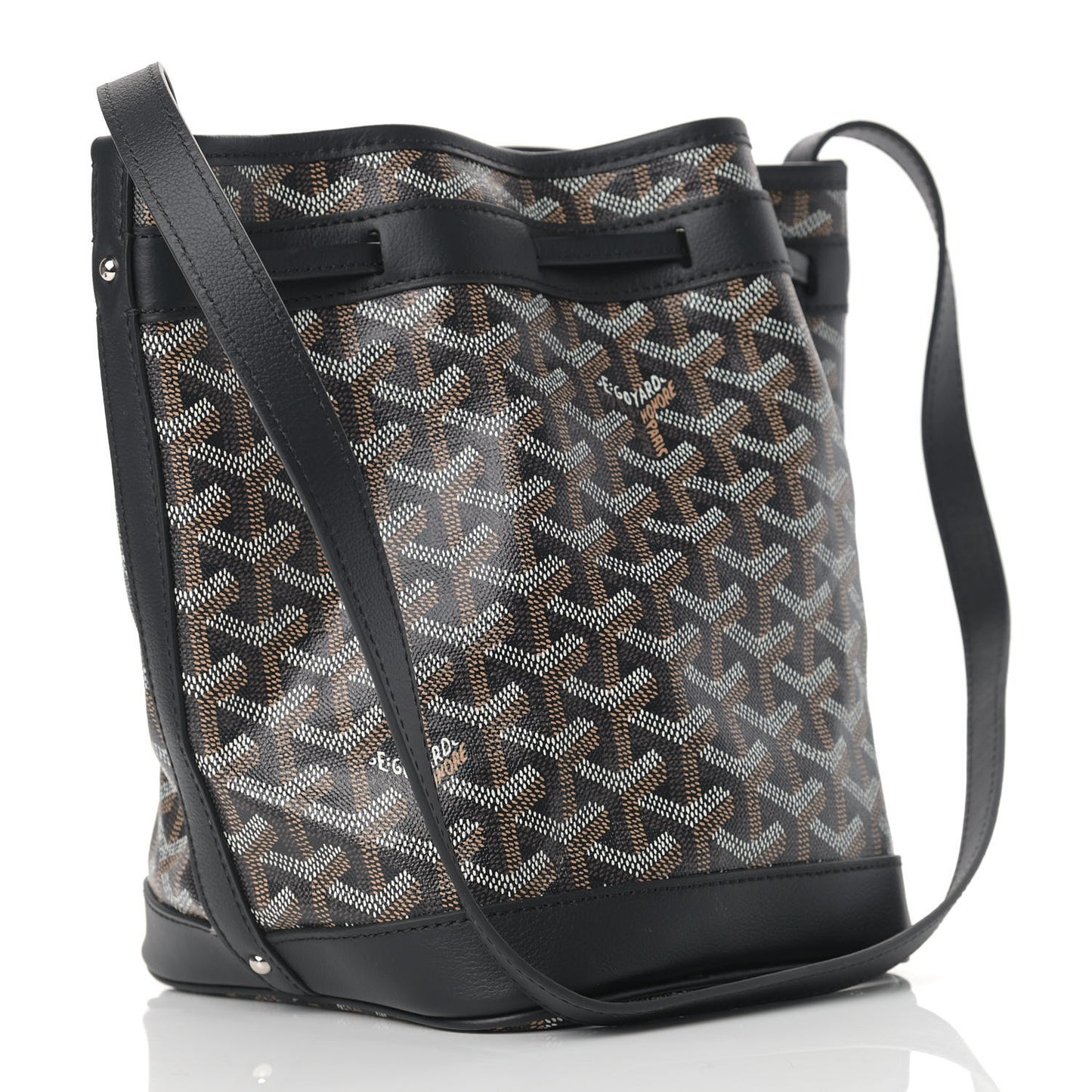 Goyardine Petit Flot Bucket Bag PM Black