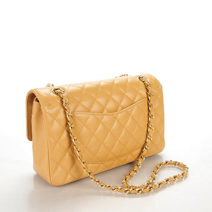 Chanel Caviar Quilted Medium Double Flap Beige 3 of 8