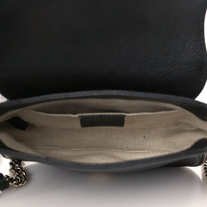 Gucci Pebbled Calfskin Small Soho Flap Crossbody Black 5 of 11