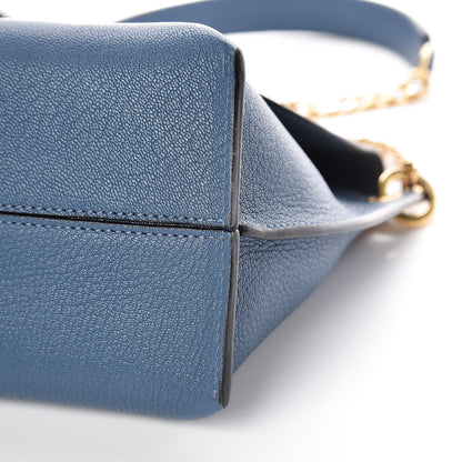 Loewe Goatskin Avenue Shoulder Bag Steel Blue 6 of 9