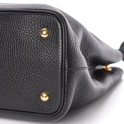 Prada Vitello Phenix Tote Black 11 of 12