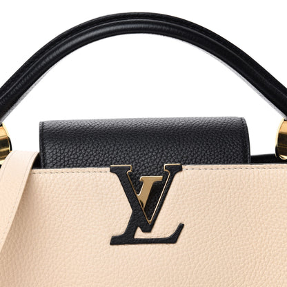Louis Vuitton Taurillon Capucines PM Creme Black 9 of 9