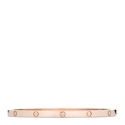 Cartier 18K Pink Gold Small LOVE Bracelet 17 1 of 5