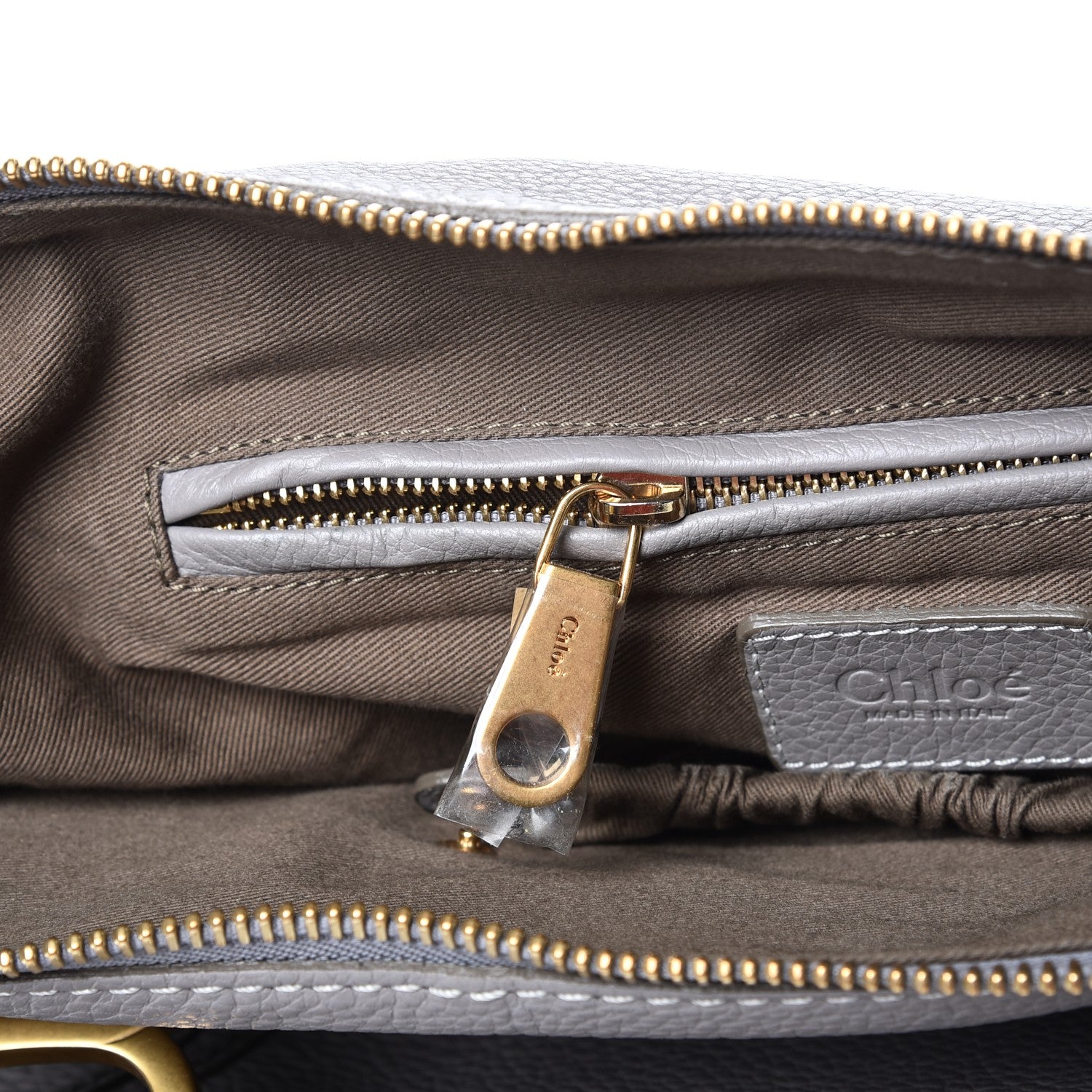 Chloe Calfskin Large Marcie Satchel Cashmere Grey 7 of 12