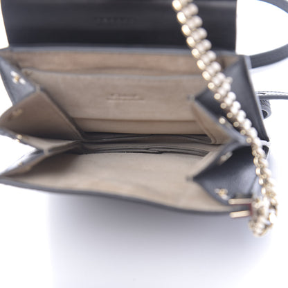 Chloe Suede Calfskin Mini Faye Bracelet Bag Black 5 of 9