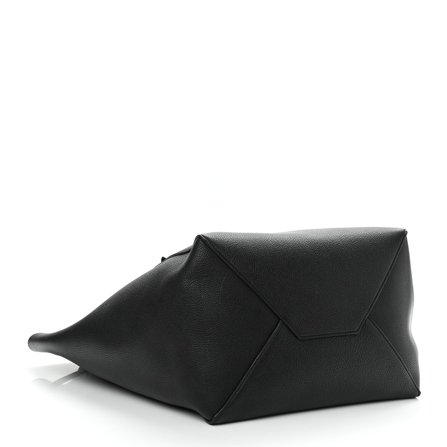 Soft Grained Calfskin Medium Belt Cabas Phantom Black