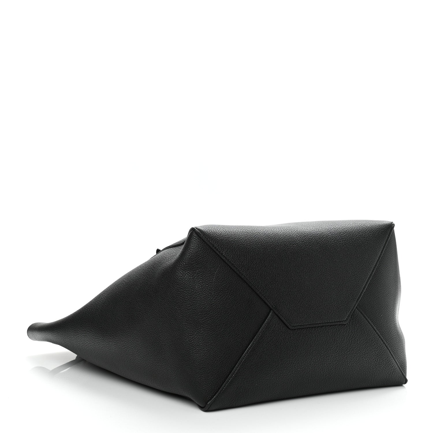 Celine Soft Grained Calfskin Medium Belt Cabas Phantom Black 4 of 11