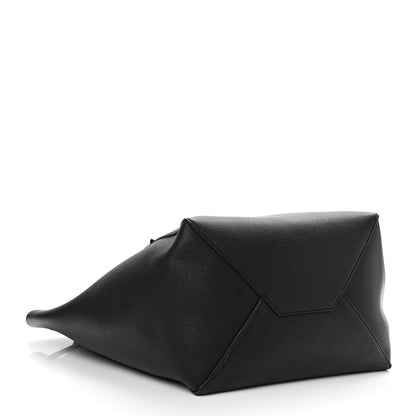 Celine Soft Grained Calfskin Medium Belt Cabas Phantom Black 4 of 11