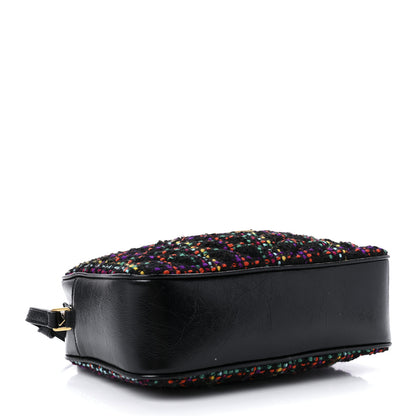 Saint Laurent Tweed Calfskin Monogram Lou Camera Bag Black 4 of 9