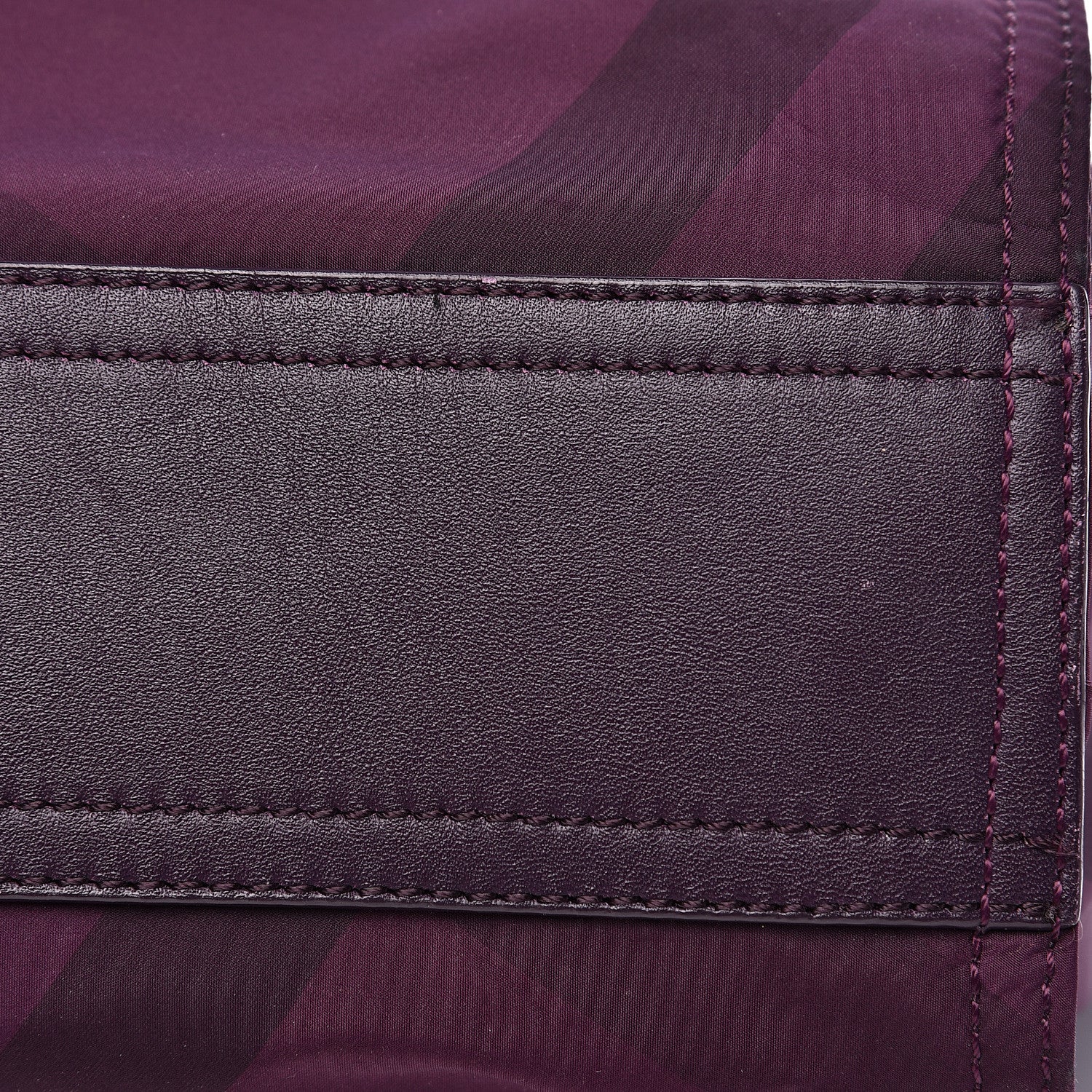 Burberry Nylon Check Small Buckleigh Packable Tote Purple 10 of 18