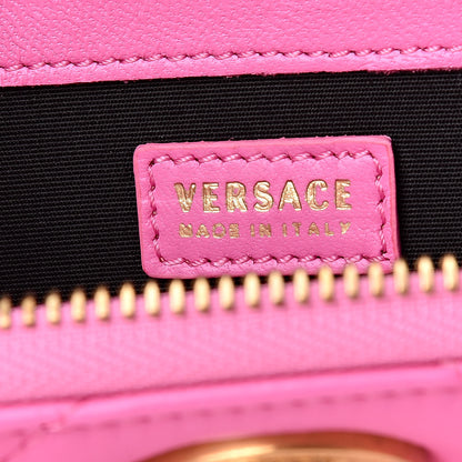 Versace Nappa Quilted Icon Zip Around Wallet Pink 6 of 6