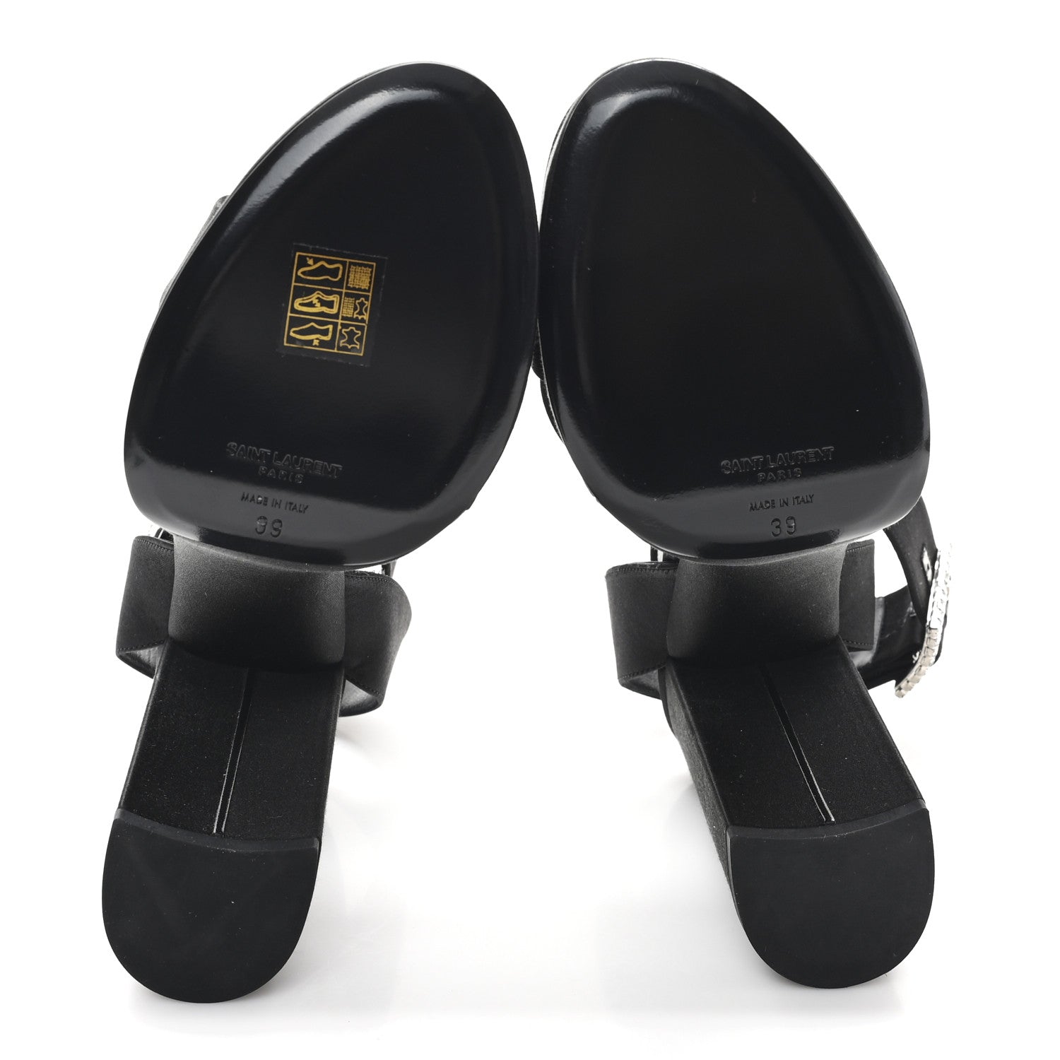 Saint Laurent Raso Regale Bianca 85 Platform Sandals 39 Black 6 of 10