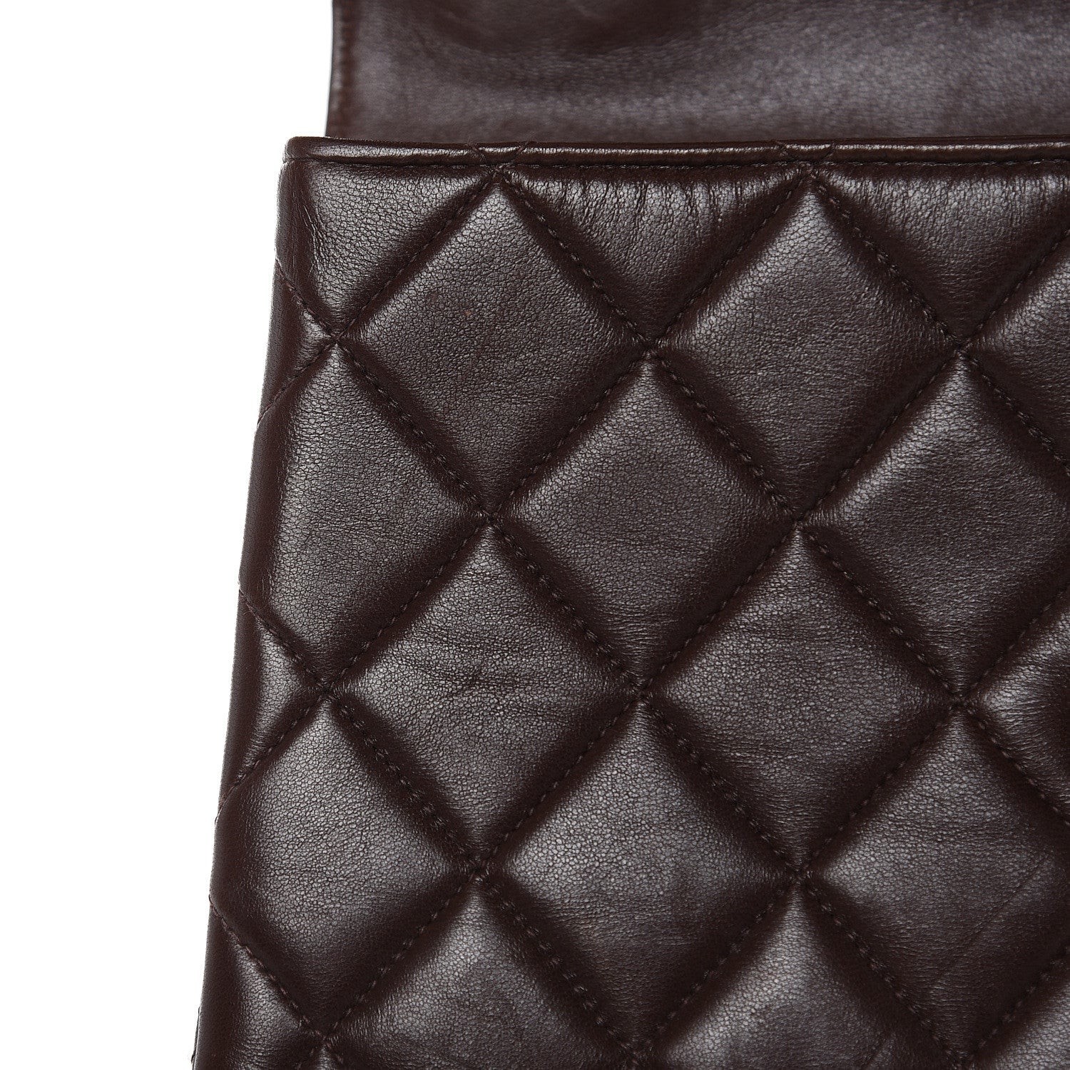 Chanel Lambskin Tortoise Square Chain Flap Brown 21 of 21
