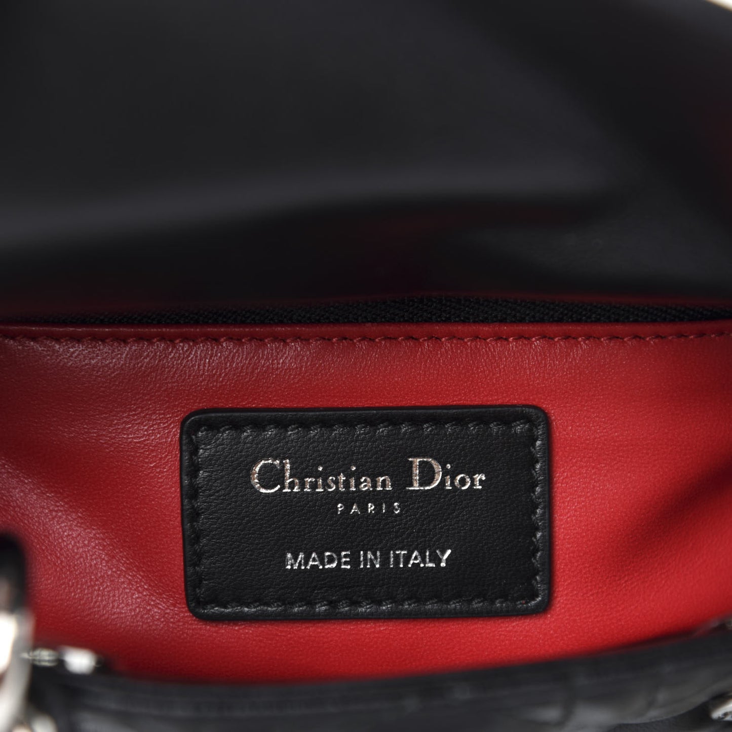 Lambskin Cannage Mini Lady Dior Black