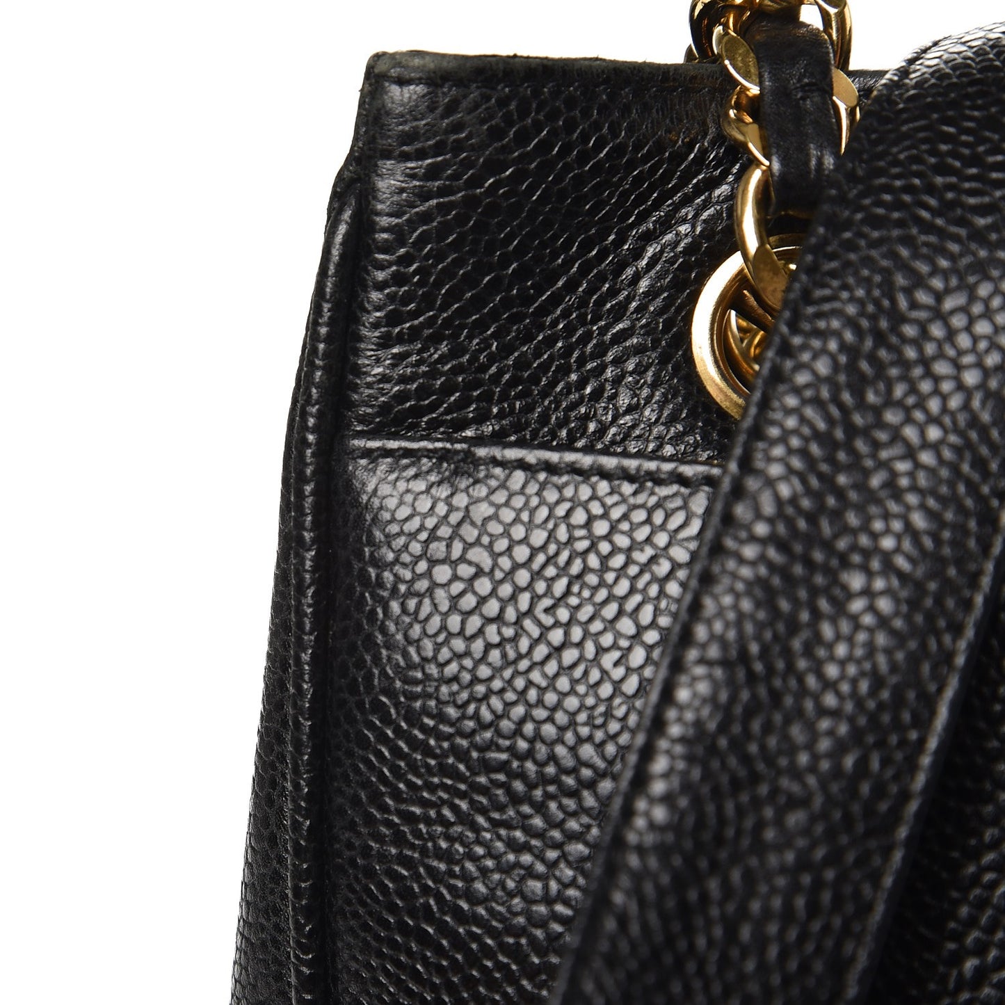 Caviar CC Shoulder Bag Black