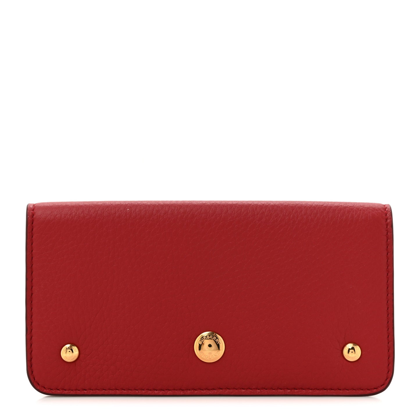 Marais Calfskin Rowe Continental Wallet Dark Carmine