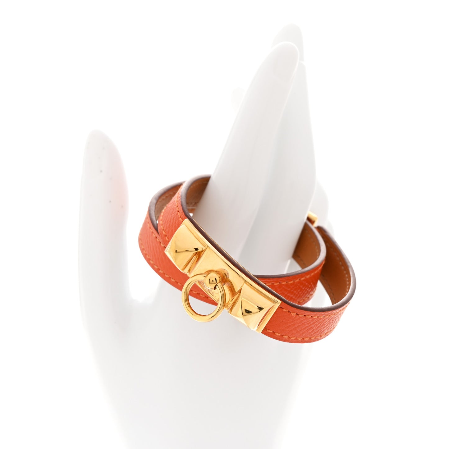 Epsom Rivale Double Tour Bracelet M Orange