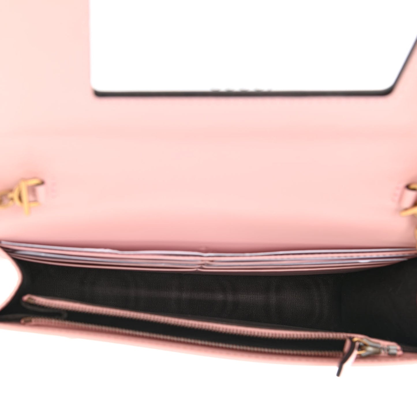 Guccissima Signature Crystal Cat Chain Wallet Light Candy Pink
