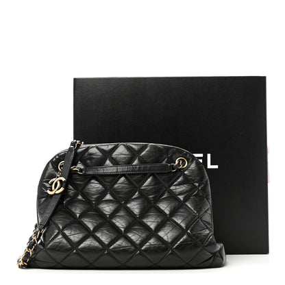 Chanel Aged Calfskin Large Just Mademoiselle Bowling Bag Black 11 of 11