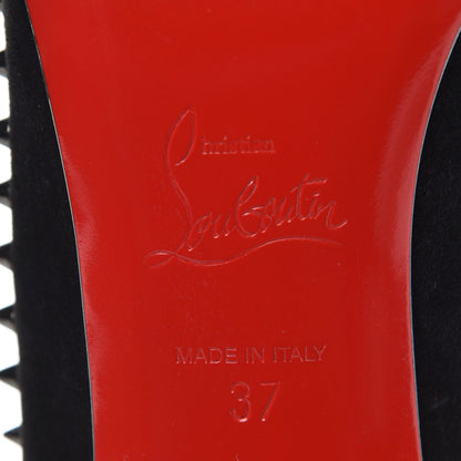 Christian Louboutin Suede Studded Anjalina 85 Pumps 37 Black 9 of 16