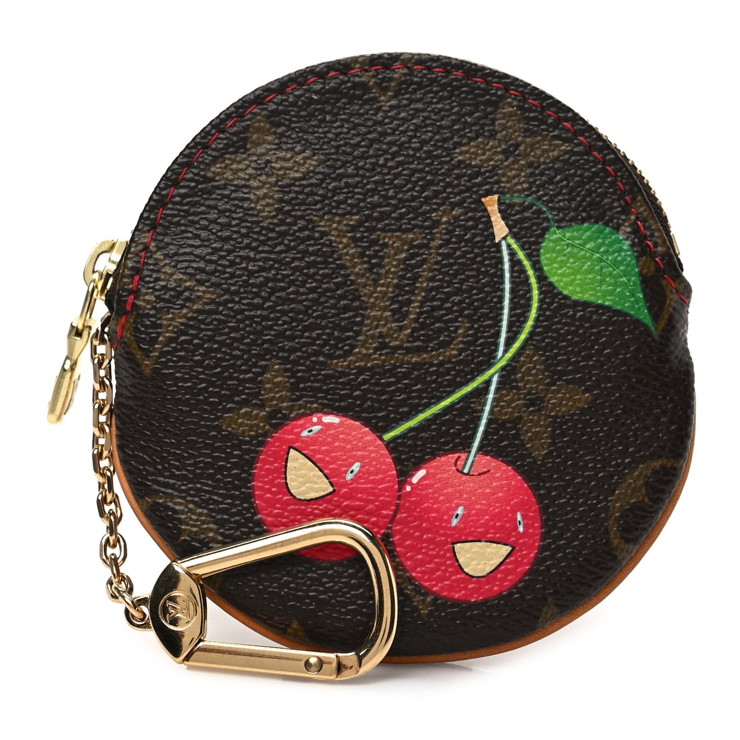 Monogram Cerises Round Coin Purse