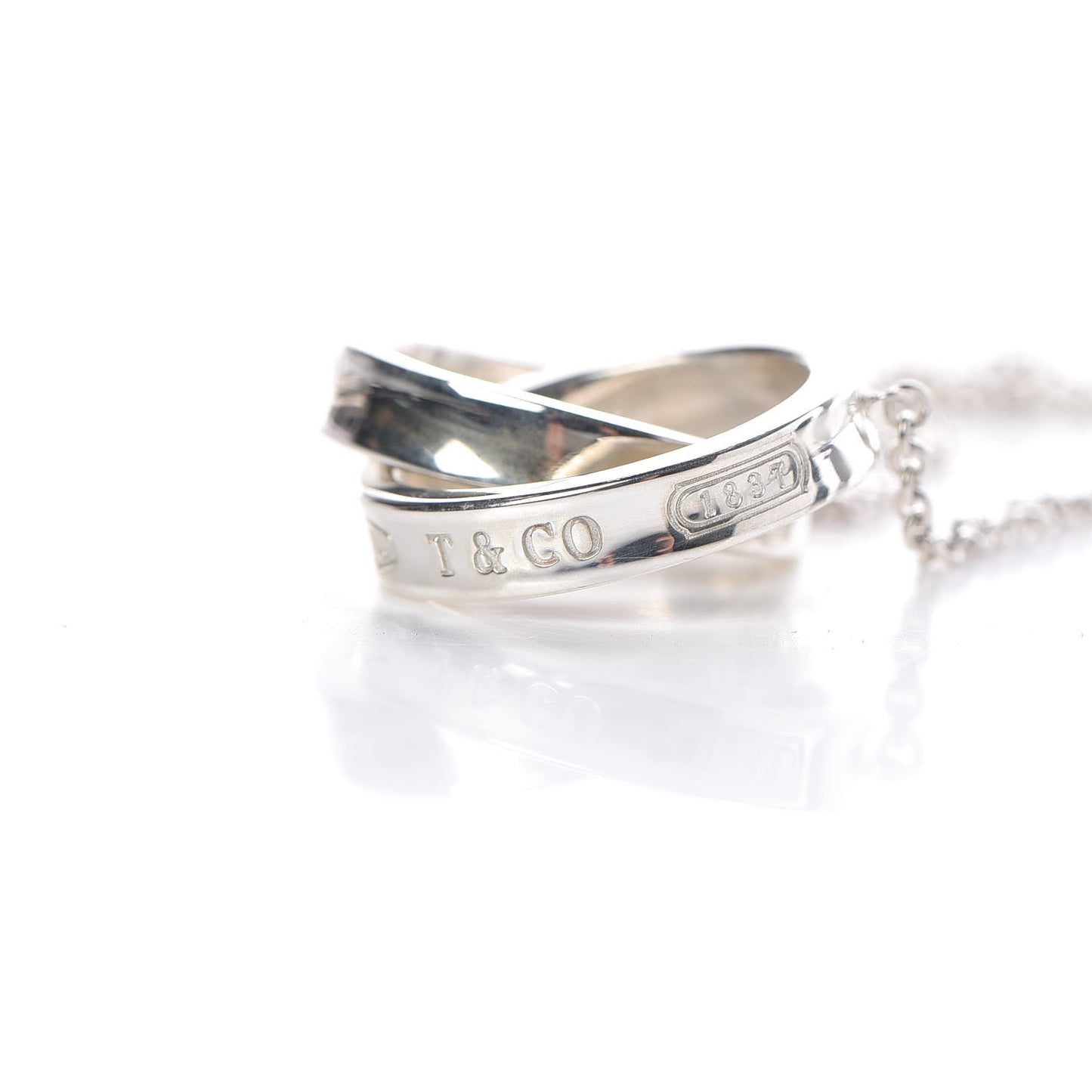 Sterling Silver 1837 Interlocking Circles Pendant Necklace