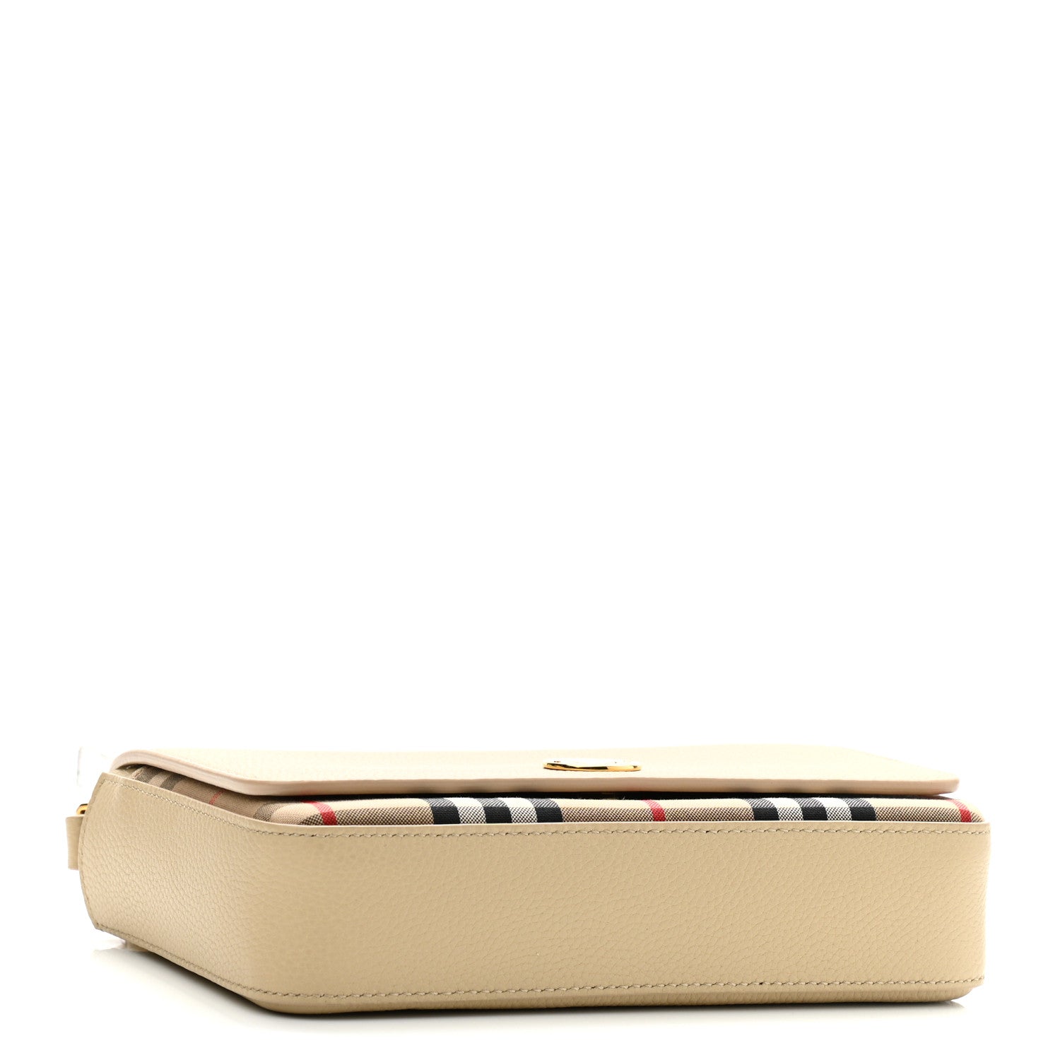 Burberry Grainy Calfskin Vintage Check Hampshire Crossbody Beige 4 of 11
