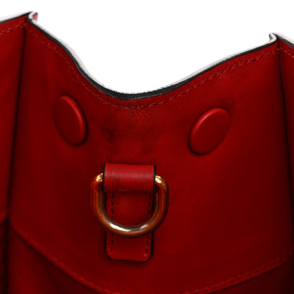 Prada Saffiano Cuir Calfskin Medium Monochrome Top Handle Tote Fuoco 11 of 15