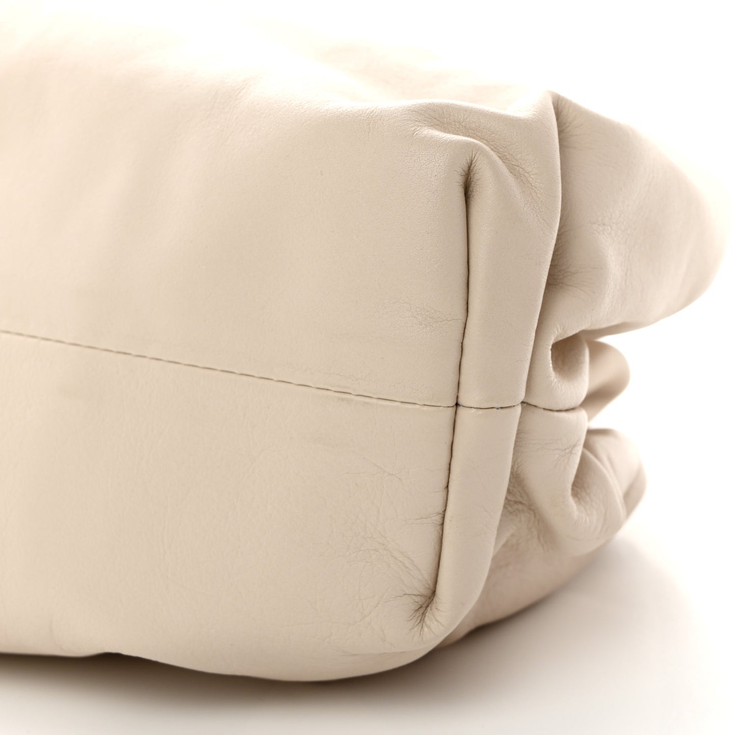 Smooth Butter Calf The Pouch Oversized Clutch Mist